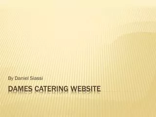 Dames Catering website