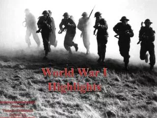 World War I Highlights