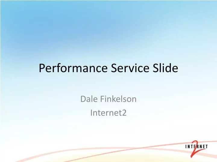 performance service slide