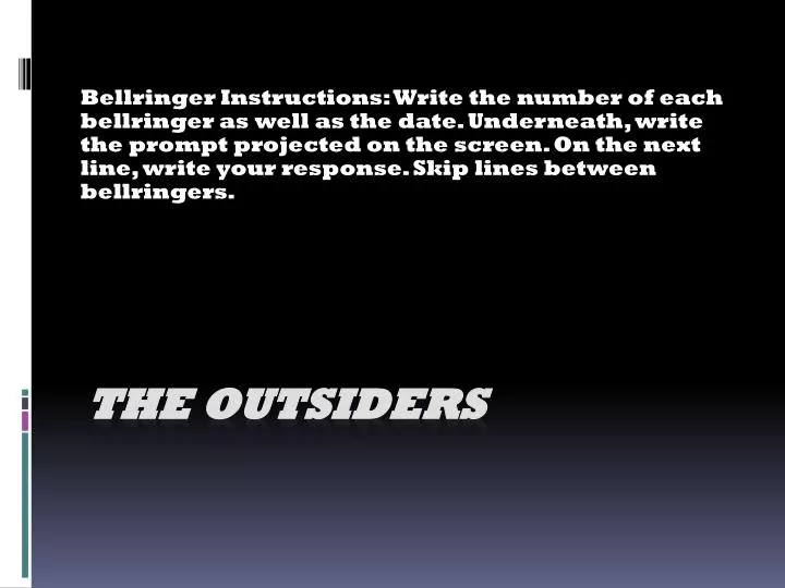 the outsiders