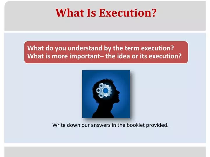 what is execution