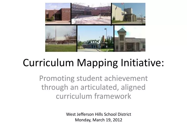 curriculum mapping initiative