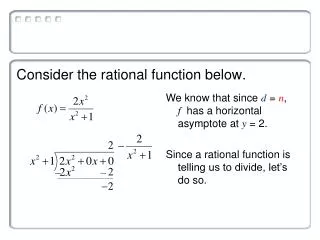 Consider the rational function below.