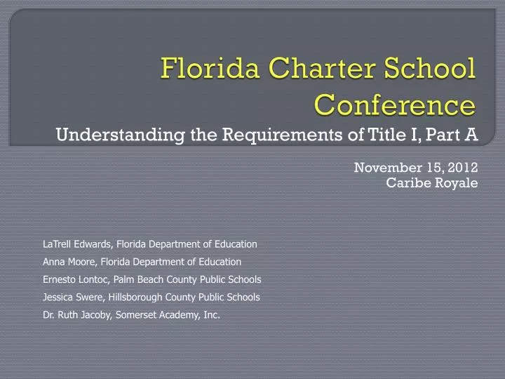 florida charter school conference