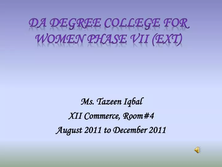 da degree college for women phase vii ext