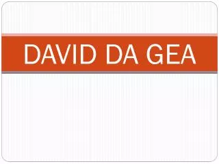 DAVID DA GEA