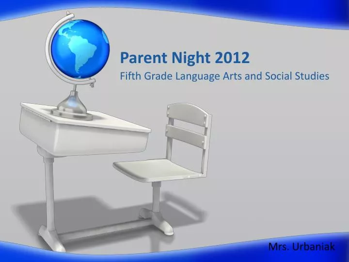 parent night 2012