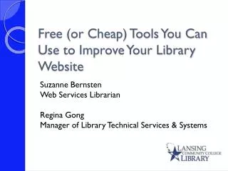 Free (or Cheap) Tools You Can Use to Improve Your Library Website