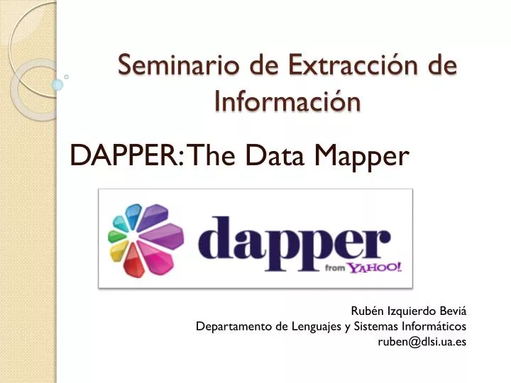 seminario de extracci n de informaci n