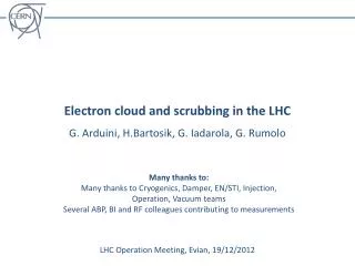 Electron cloud and scrubbing in the LHC