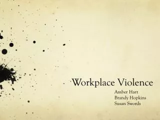 Workplace Violence