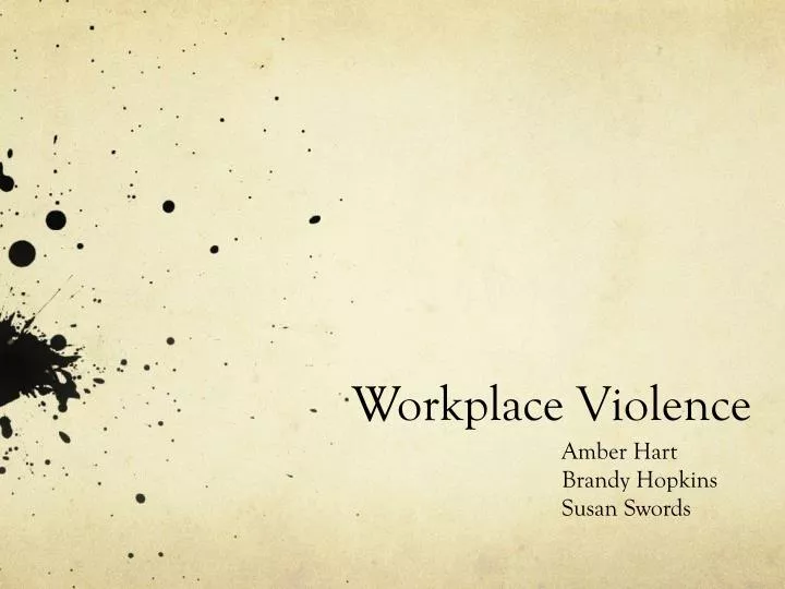 workplace violence