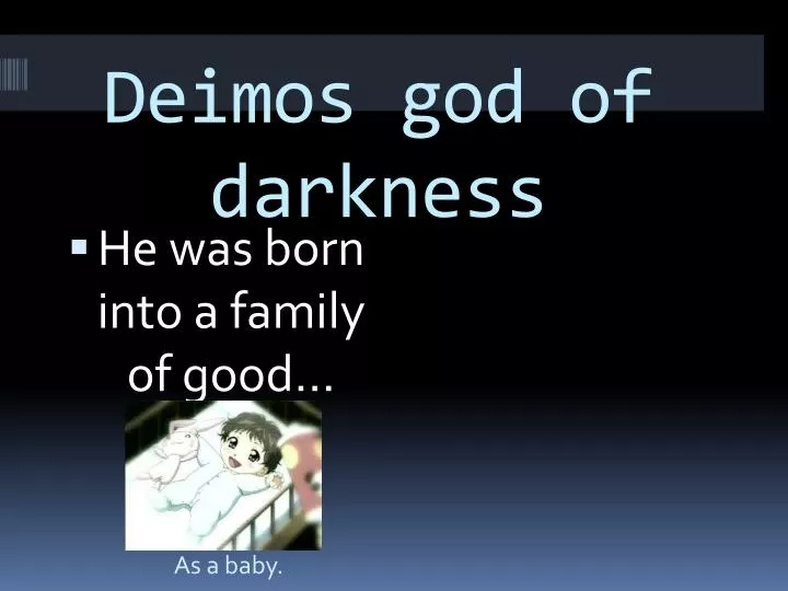 deimos god of darkness