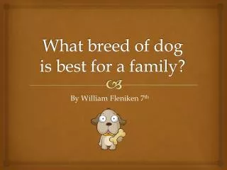 What breed of dog is best for a family?