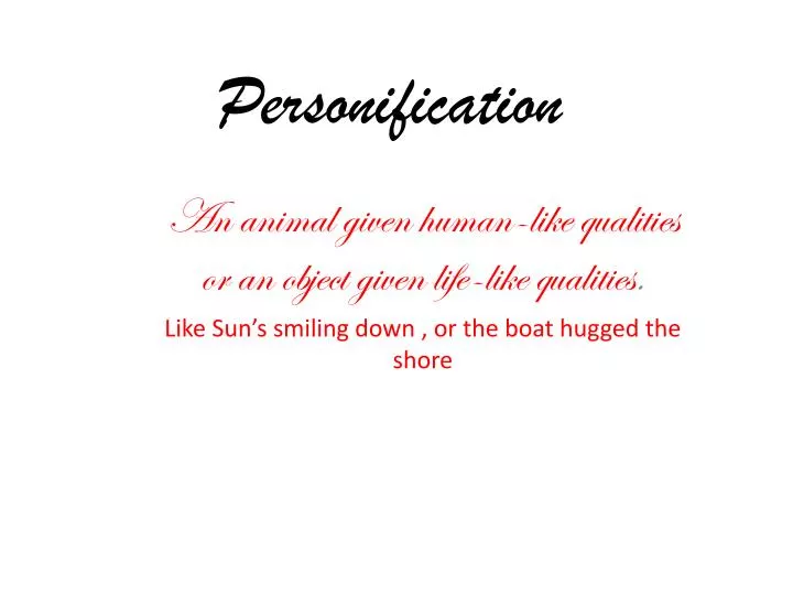 personification