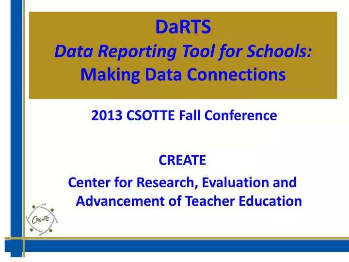 darts data reporting tool for schools making data connections