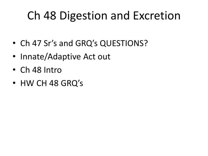 ch 48 digestion and excretion