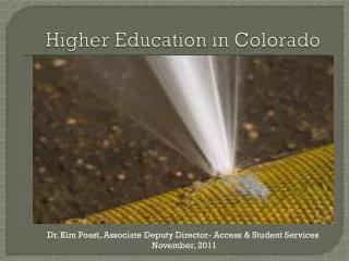 Higher Education in Colorado