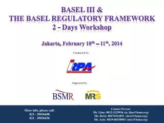 Basel III &amp; The Basel Regulatory Framework 2 - Days Workshop