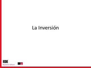 la inversi n