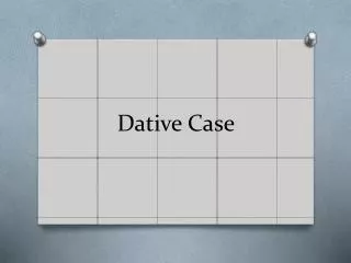 Dative Case