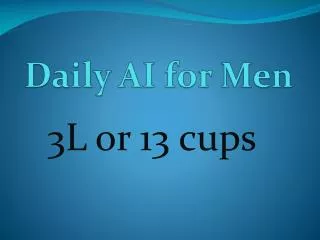 Daily AI for Men