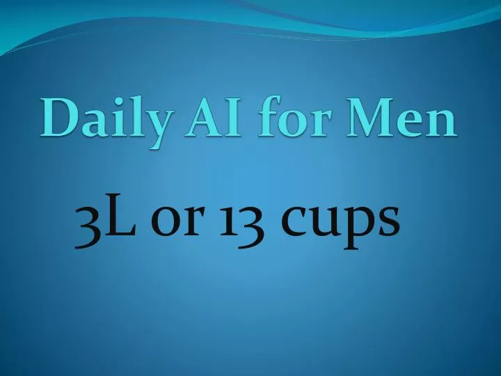 daily ai for men