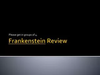 Frankenstein Review