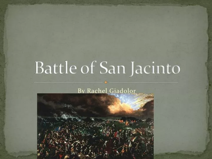 battle of san jacinto