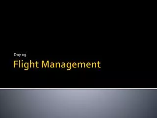 Flight Management