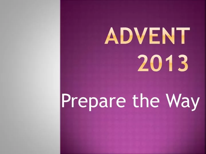 advent 2013