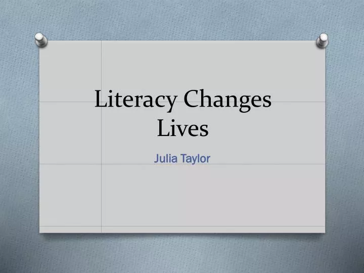 literacy changes lives