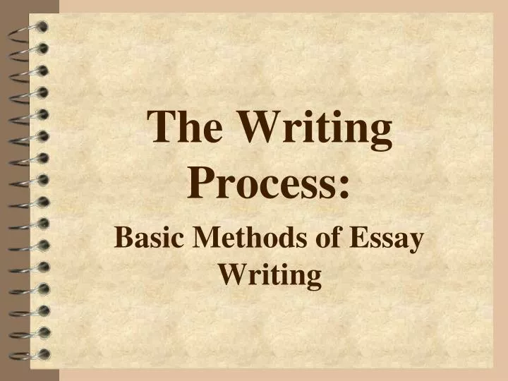 the writing process basic methods of essay writing