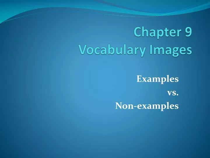 chapter 9 vocabulary images