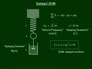 Damped SHM