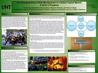 The Changing Role of Risk Management in a Global Capital Market: A Work in Progress