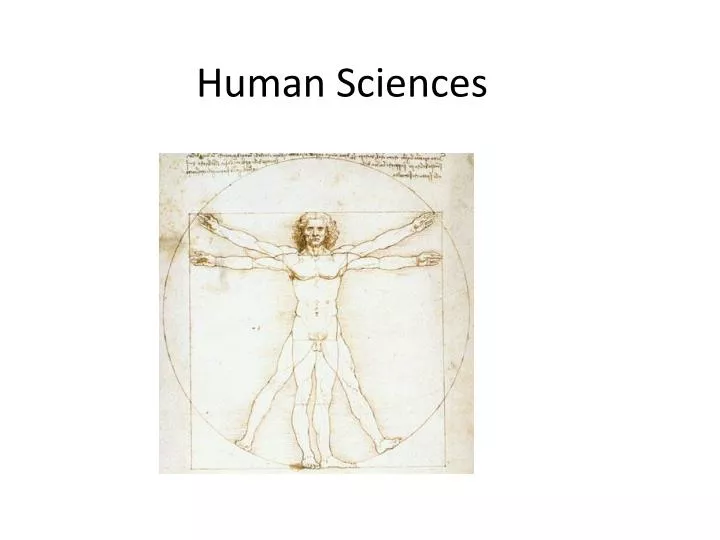 human sciences