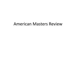 American Masters Review