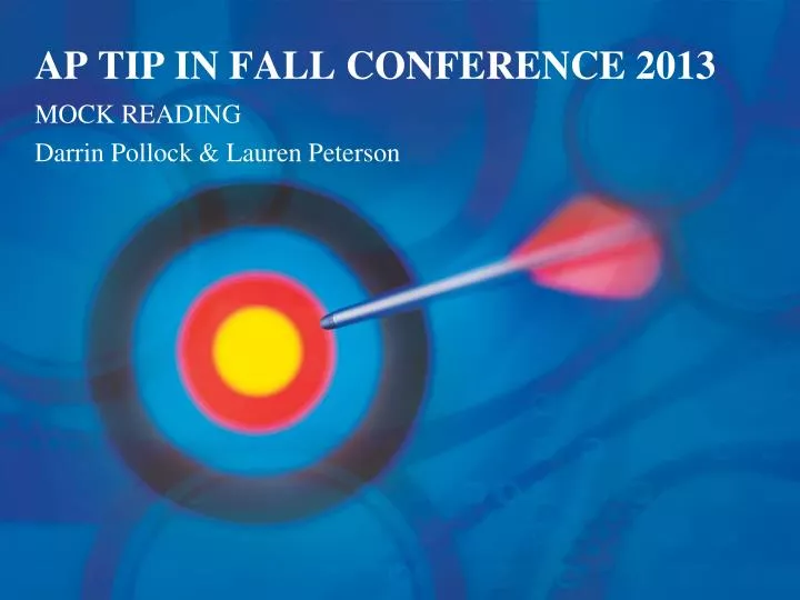 ap tip in fall conference 2013