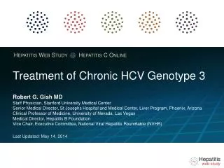 treatment of chronic hcv genotype 3