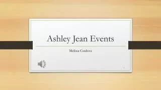 ashley jean events