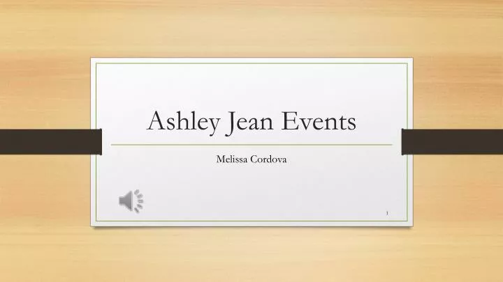 ashley jean events