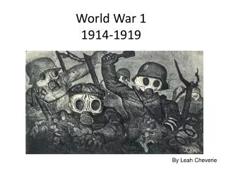 World War 1 1914-1919
