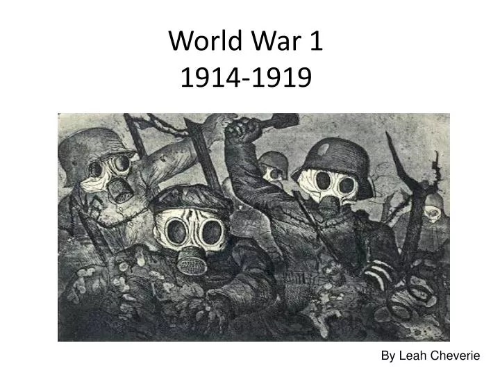 world war 1 1914 1919