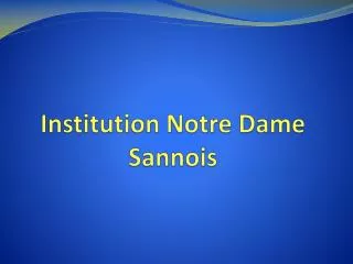institution notre dame sannois
