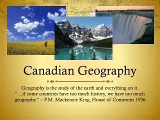 Canadian Geography