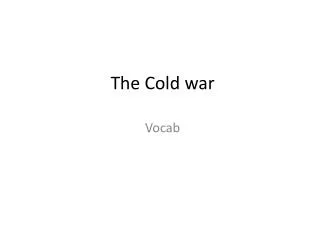 the cold war