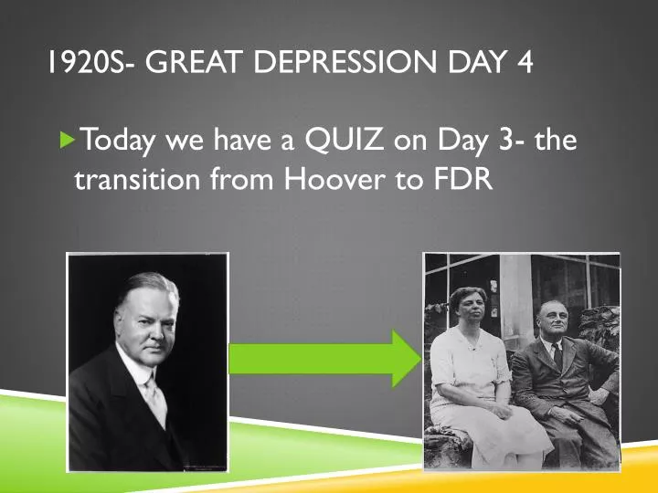 1920s great depression day 4