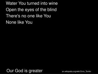 our god is greater