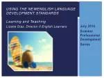 July 2014 Summer Professional Development Series - slide 1